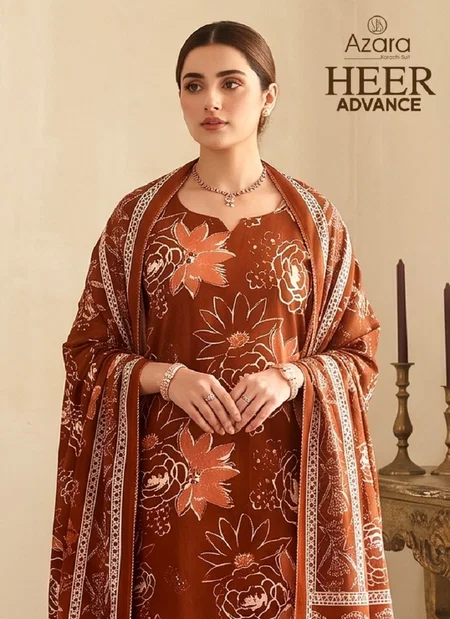 Heer Advance By Radhika Azara Jam Cotton Printed Dress Material